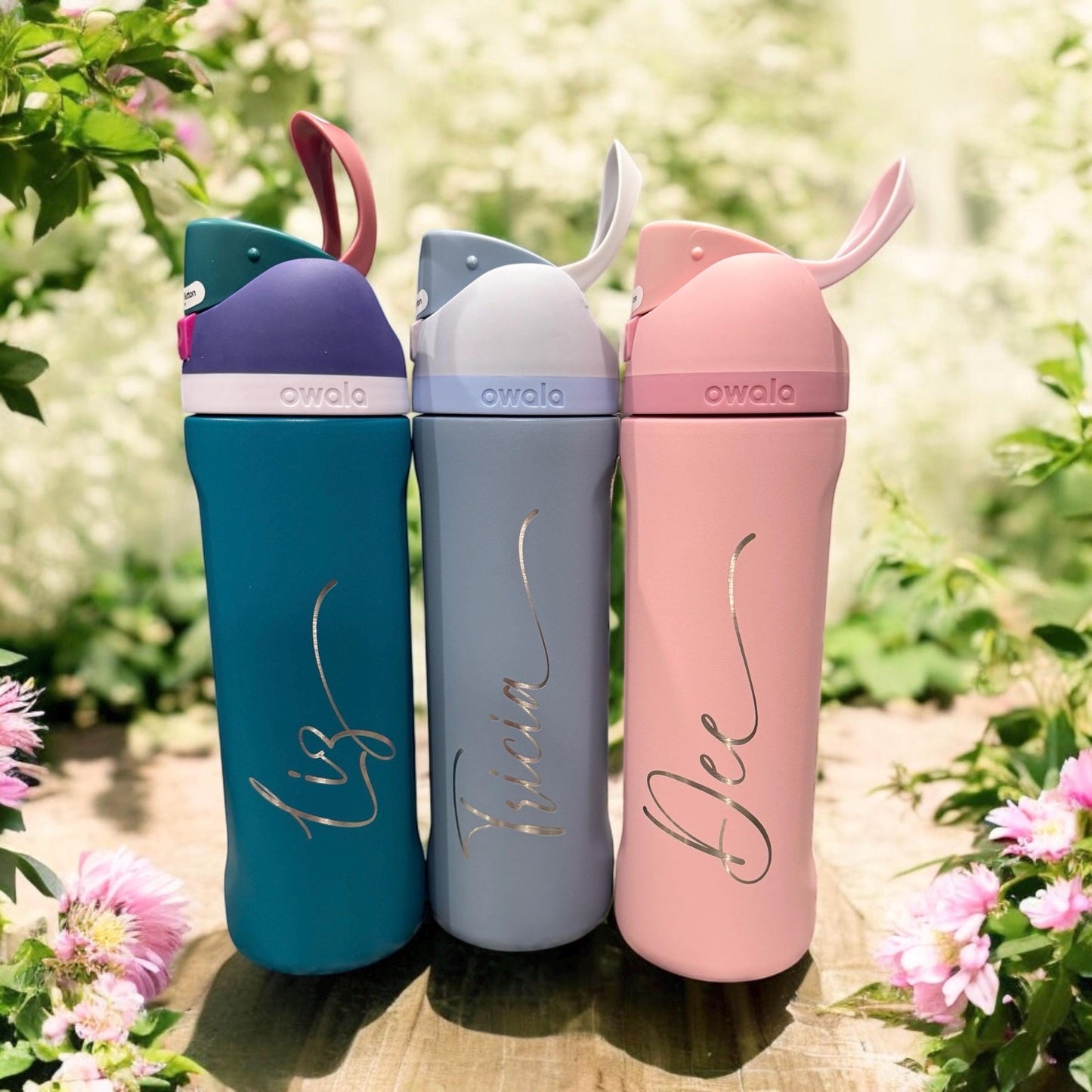 Owala Water Bottle Custom Engraved Water Bottle Gifts For Her Teacher Bridesmaid Proposal Gift Idea for Mom Corporate Logo Gift