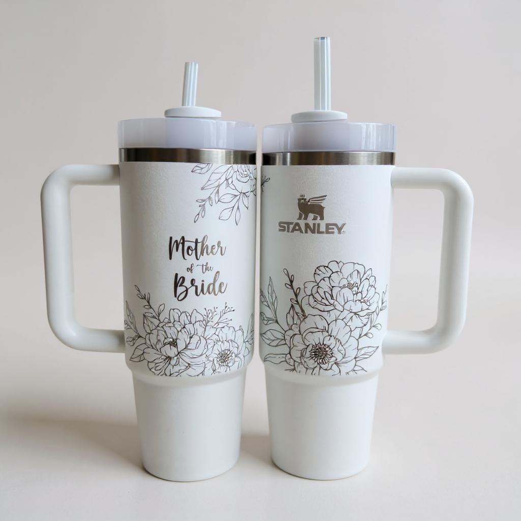Engraved Stanley Wedding Tumbler, Personalized Gift