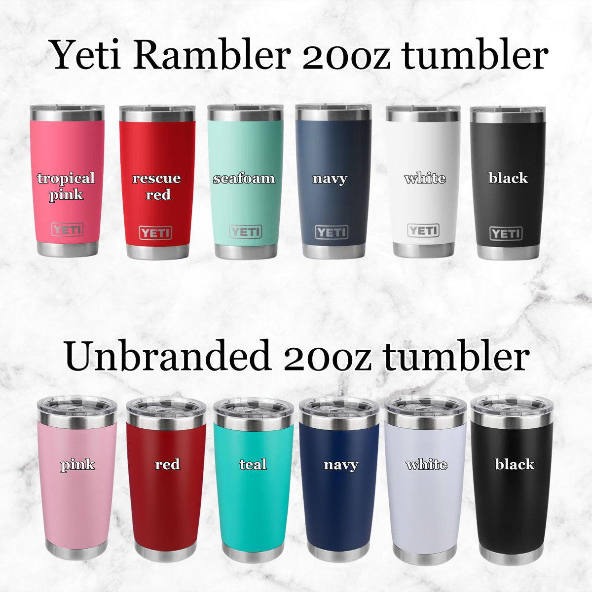 Personalized Custom Engraved 20oz Tumbler | Business Logo Name Mug (SVG)