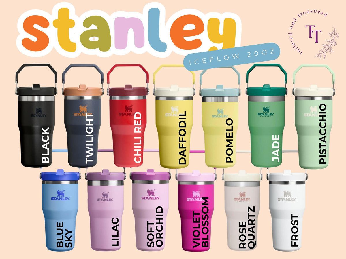 Stanley 20oz Laser Engraved, Custom Name Water Bottle