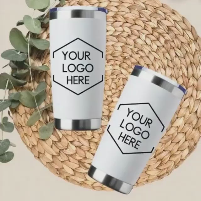 Personalized Custom Engraved 20oz Tumbler | Business Logo Name Mug (SVG)